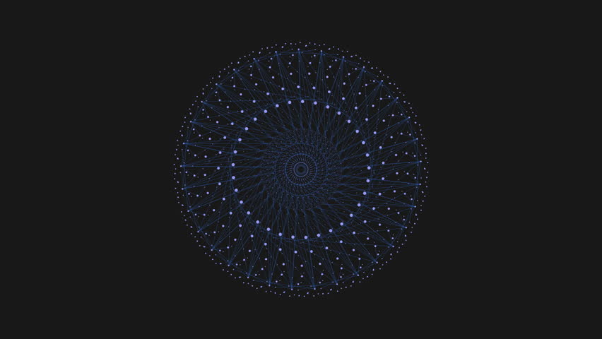 Illusion abstract dark hole with neon rainbow glitters in dark galaxy, motion abstract corporate, cyber and futuristic style background