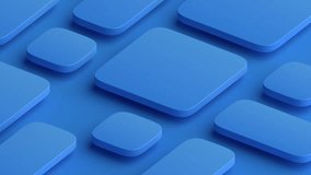 Abstract 3d render, blue geometric background design, 4k seamless looped video. 3D Illustration - Powered by Shutterstock - Get 15% off with code: PIKWIZARD15