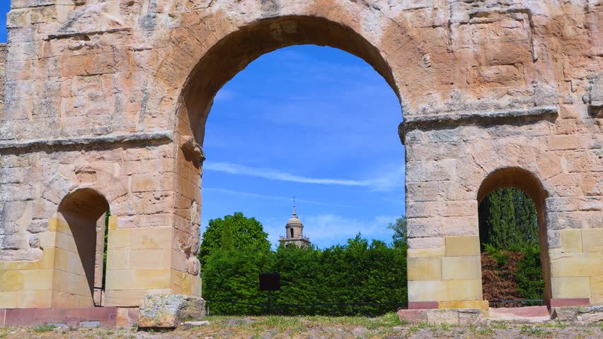 Roman Triumphal Arch of Medinaceli. Soria Province. Castile and Leon. Spain. Europe