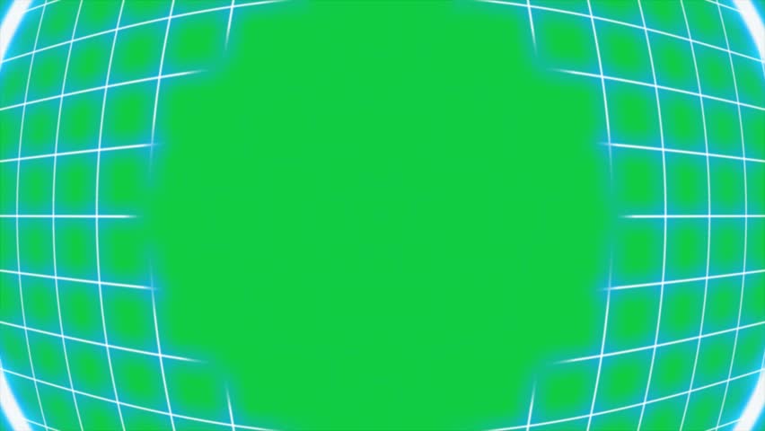 Sci-FI scanner transition effects on black and green background. Virtual reality hologram grid. Futuristic laser technology. Digital cyber surface transition and gride footage.