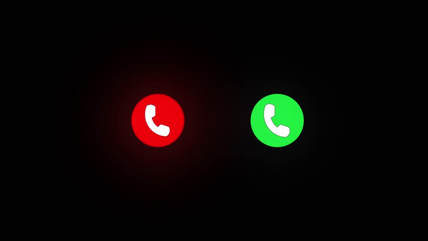 Red color call ending button and green accept button animation with white background Royalty-Free Stock Footage #1106142527