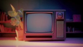 Retro 1990s tv, vintage television with a glitches, noise, interference, green screen in a laboratory. Abstract background. ProRes footage. - Powered by Shutterstock - Get 15% off with code: PIKWIZARD15