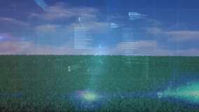 Animation of binary coding and data processing over football on field. Global sports, business, finances, computing and data processing concept digitally generated video. - Powered by Shutterstock - Get 15% off with code: PIKWIZARD15