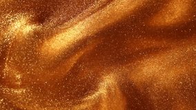 Natural Golden sand in fluid. Abstract magic glittering background. Swirling waves of gold dust particles in liquid.  - Powered by Shutterstock - Get 15% off with code: PIKWIZARD15