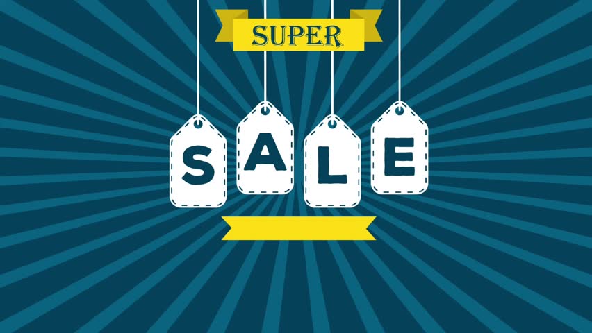 Super sale animation. Limited time sale. Sale offer animation. | Shutterstock HD Video #1106184223