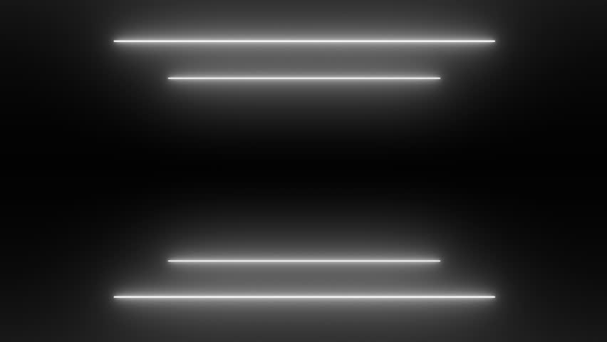 White Neon Frame Stock Video Footage for Free Download