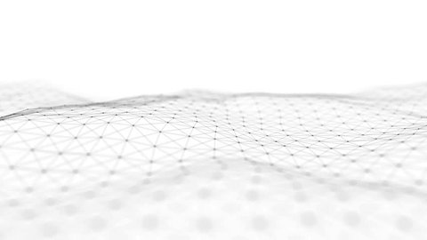 Grid dot plexus animated white isolated: stockvideo