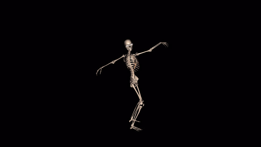 Funny Dancing Skeleton Character - Spooky Halloween 3D Animation