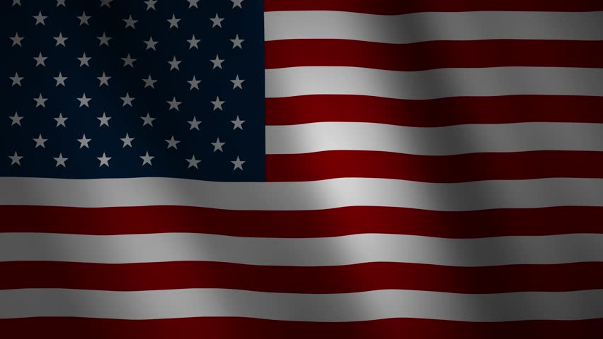 4K Animation of Memorial day  with USA waving flag background] and honoring all who served text. Banner for memorial day. Royalty-Free Stock Footage #1106199905