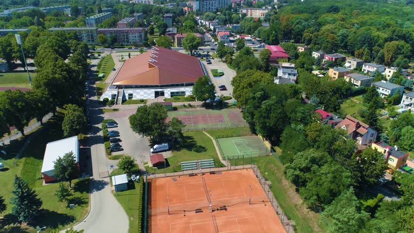 Sports Hall Glogow Hala Sportowa Matuszaka Aerial View Poland