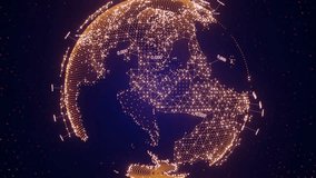 3D Global Data Network Digital Information And Communication Technology Animation Background - Powered by Shutterstock - Get 15% off with code: PIKWIZARD15