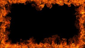 Burning Fire Frame plate Outer Frame v2 A - Powered by Shutterstock - Get 15% off with code: PIKWIZARD15