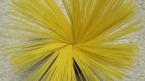 Top view A pack of uncooked spaghetti abstract background of spaghetti pasta rotating close up - Powered by Shutterstock - Get 15% off with code: PIKWIZARD15