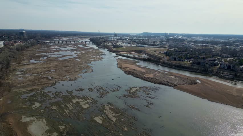 Aerial view of the Tulsa cityscape at Oklahoma
