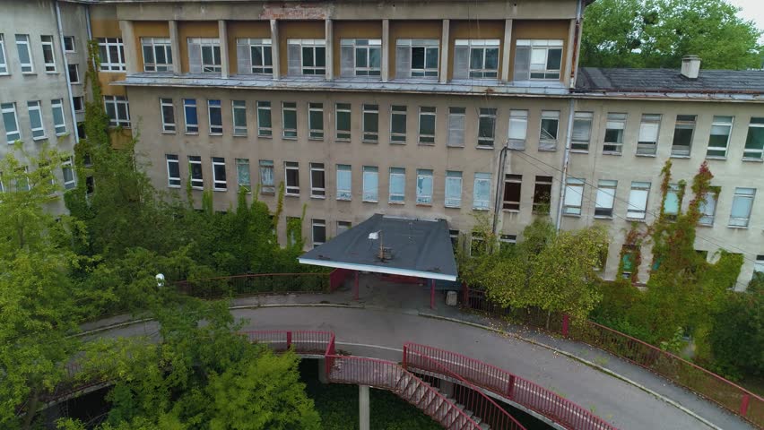 Abandoned Hospital Ostroleka Opuszczony Szpital Aerial View Poland