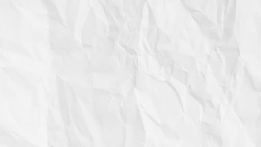 White crumpled wrinkled sheet of paper background texture. Stop motion animation. Seamless looping. Royalty-Free Stock Footage #1106280017