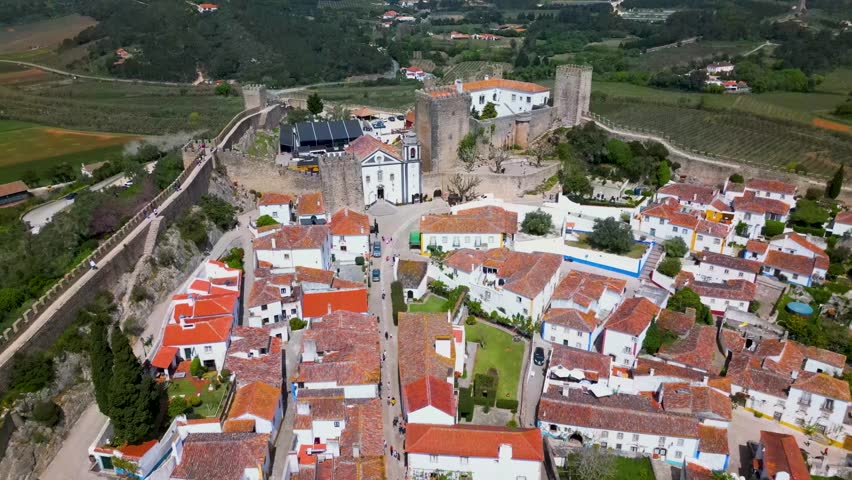 Medieval city Óbidos located in Portugal 