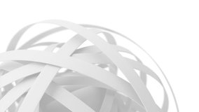 Abstract 3d animation, white rotating rings, 4k seamless looped video - Powered by Shutterstock - Get 15% off with code: PIKWIZARD15