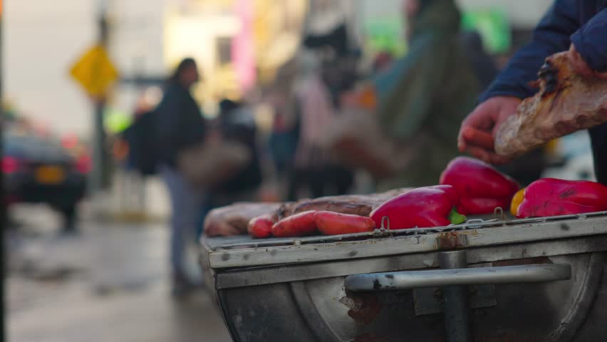 Chilean Fiestas Patrias grill at Castro, Chiloé south of Chile