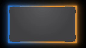 Stream Overlay Animated Facecam For Gamers. Web Camera Frame 4K Template