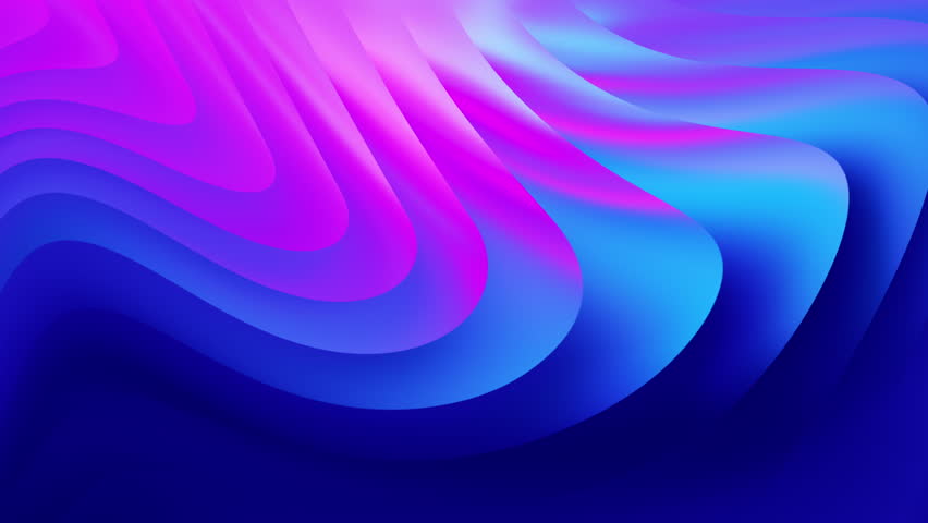 abstract curve waves flowing background animation with vibrant colour