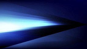 Abstract creative motion stripe light on gradient blue background with square pattern. Video animation Ultra HD 4k footage.