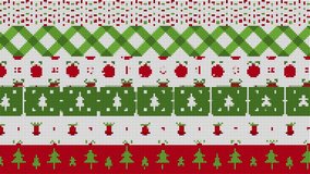 Christmas different seamless patterns. Endless retro 70s 80s texture for holiday wallpaper, Web page background, wrapping stylized mosaic paper and etc. Flat style. Polka dot, zigzag, Christmas tree - Powered by Shutterstock - Get 15% off with code: PIKWIZARD15