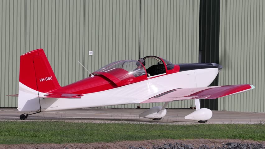 Footage of a Light Aircraft with a Skilled Pilot