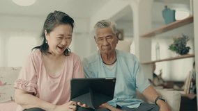 Digital Communication: Asian Senior Couple Consults with Female Doctor via Video Call for Medical Guidance