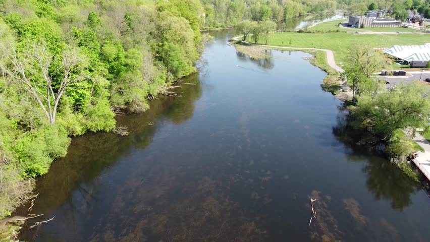 Rockford Michigan aerial drone footage