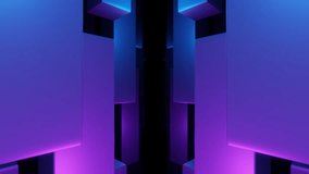 Blue and purple gradient abstract tunnel of rectangles animation - Powered by Shutterstock - Get 15% off with code: PIKWIZARD15