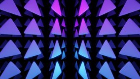Purple and blue gradient illuminated triangles tunnel animation background - Powered by Shutterstock - Get 15% off with code: PIKWIZARD15