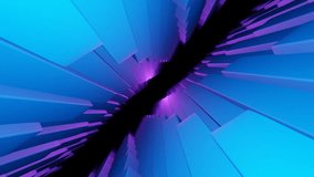 Blue and purple gradient abstract rotating geometric tunnel animation - Powered by Shutterstock - Get 15% off with code: PIKWIZARD15