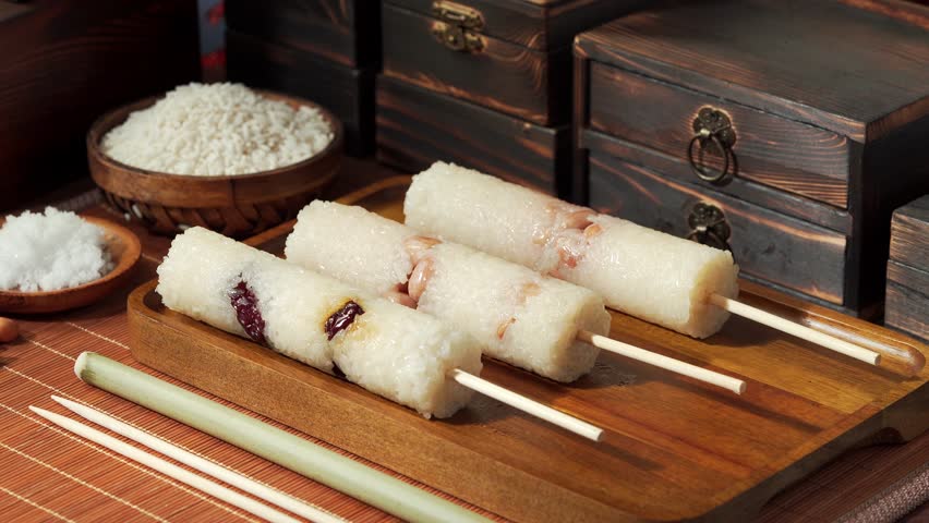 Chinese ethnic specialties bamboo dumplings