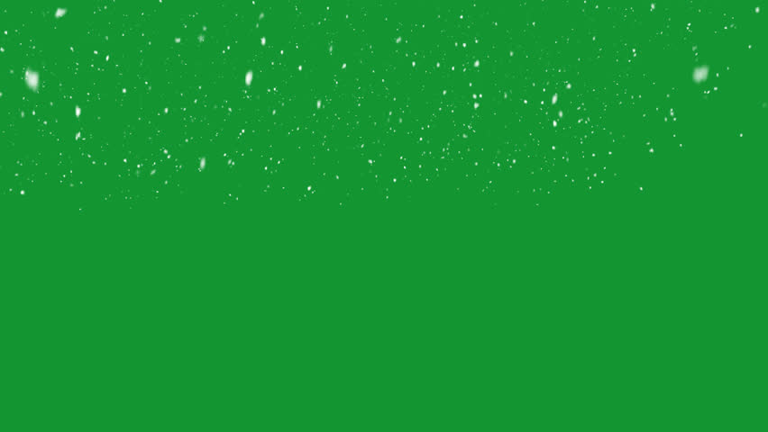 Snow falling on green background | Shutterstock HD Video #1106355343