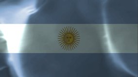 background flag argentina ave satin fabric video footage