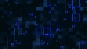 Blue checkered Futuristic Digital Background Animation Video