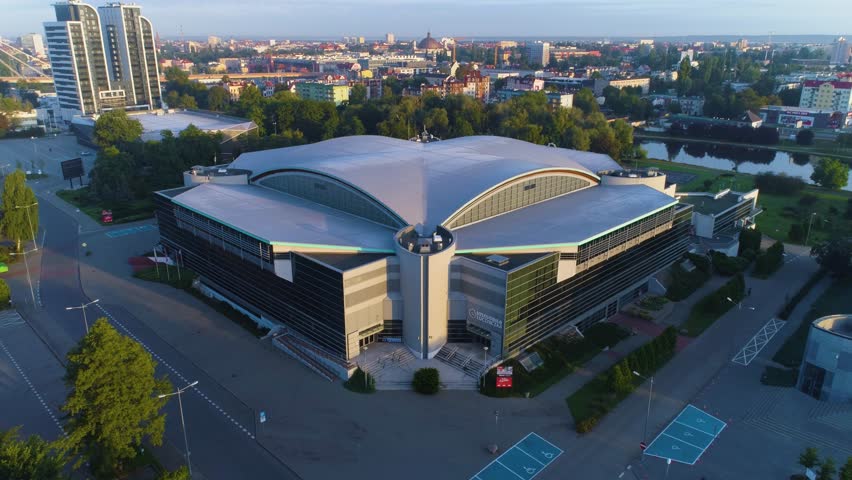 Sports Hall Bydgoszcz Hala Sportowa Immobile Luczniczka Aerial View Poland