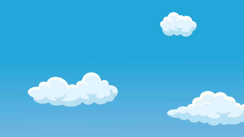 cloud 2d animation for background Royalty-Free Stock Footage #1106391791