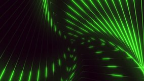 Pulse trace neon green triangles in helix on black gradient, motion abstract futuristic, cyber, club and music style background - Powered by Shutterstock - Get 15% off with code: PIKWIZARD15