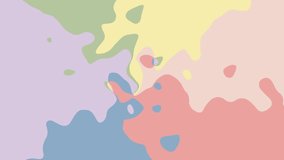 Pastel moving background, animation motion graphics. Seamless gradient background for loop playback.