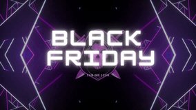 Black Friday Sale Flash sale neon sign banner background for a promo video - Powered by Shutterstock - Get 15% off with code: PIKWIZARD15