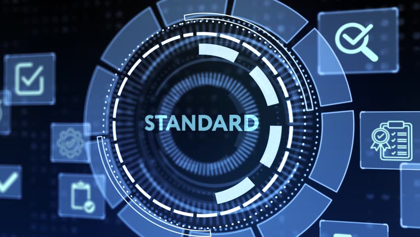 Standard quality control. Certification. Business, technology, internet and networking concept. 
