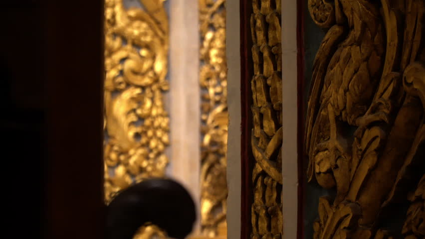 St John's Co-Cathedral Inside Detail of Gold Walls - Valletta Malta Royalty-Free Stock Footage #1106446273