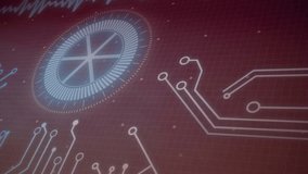 Animation of circuit board and data processing over tennis balls. Global tennis, sports, computing, digital interface and data processing concept digitally generated video. - Powered by Shutterstock - Get 15% off with code: PIKWIZARD15