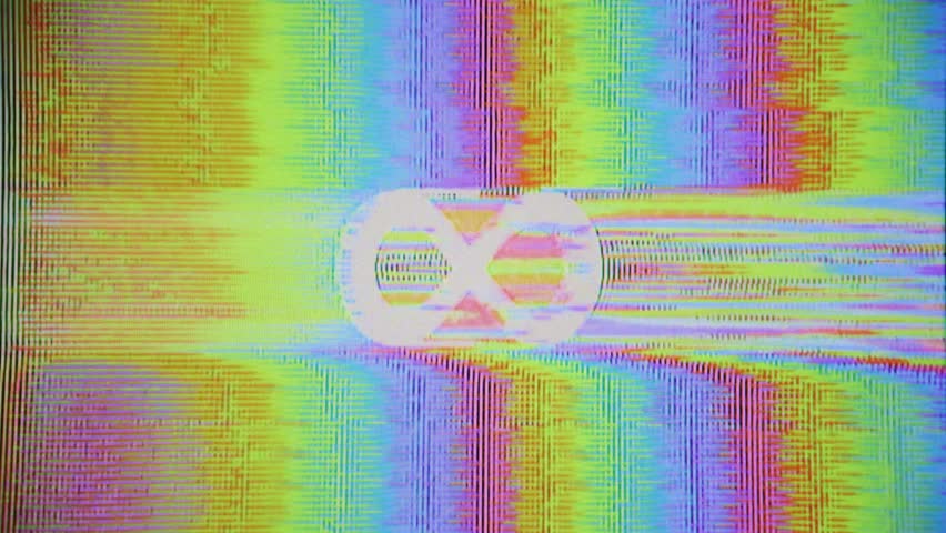 Analog Tv Glitch Infinity Sign Rainbow Color Static Noise Texture. Animation Royalty-Free Stock Footage #1106460717