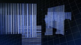 Animation of changing numbers over qr codes against mathematical equations and diagrams. Digitally generated, hologram, illustration, education, growth, barcode, solution and technology concept. - Powered by Shutterstock - Get 15% off with code: PIKWIZARD15