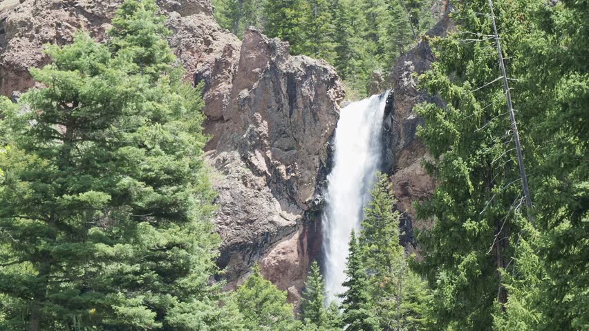 Daytime view of the landscape of Treasure Falls at Colorado
