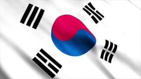 South Korea National Flag animation High Quality Waving Cloth Animation Loop able, Extend the duration as required - Powered by Shutterstock - Get 15% off with code: PIKWIZARD15