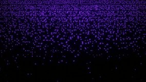 Purple Vanishing Abstract Neon Glowing Brick Wall Background VJ Loop Animation in 4K